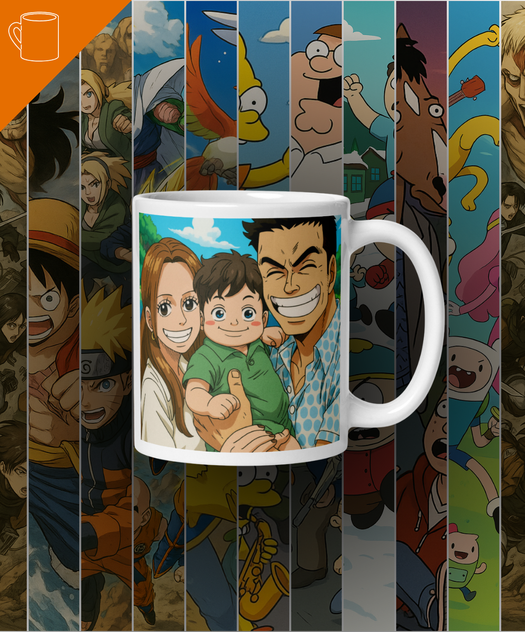 Portrait Tazza caffe - Inspired by Anime/Series