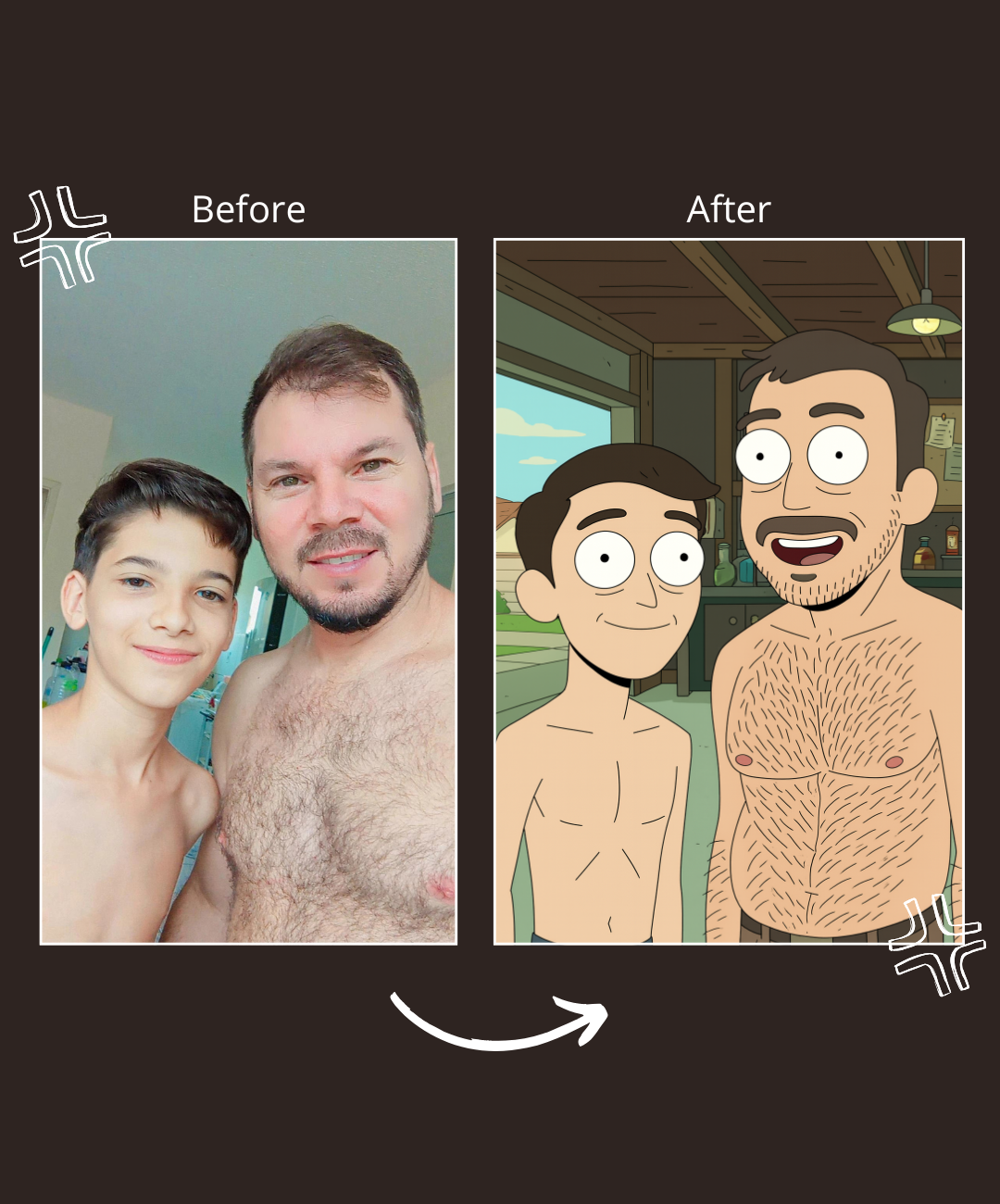 Portrait Digital - Inspired by Rick and Morty